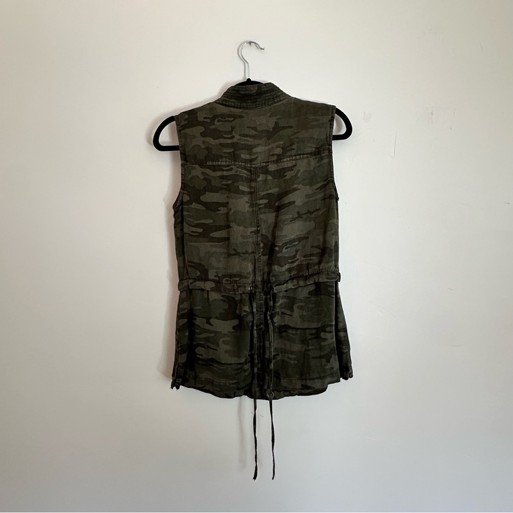 Sanctuary “The Safari Jacket” Camo Sleeveless Utility Vest XS with Pockets - Picture 6 of 6